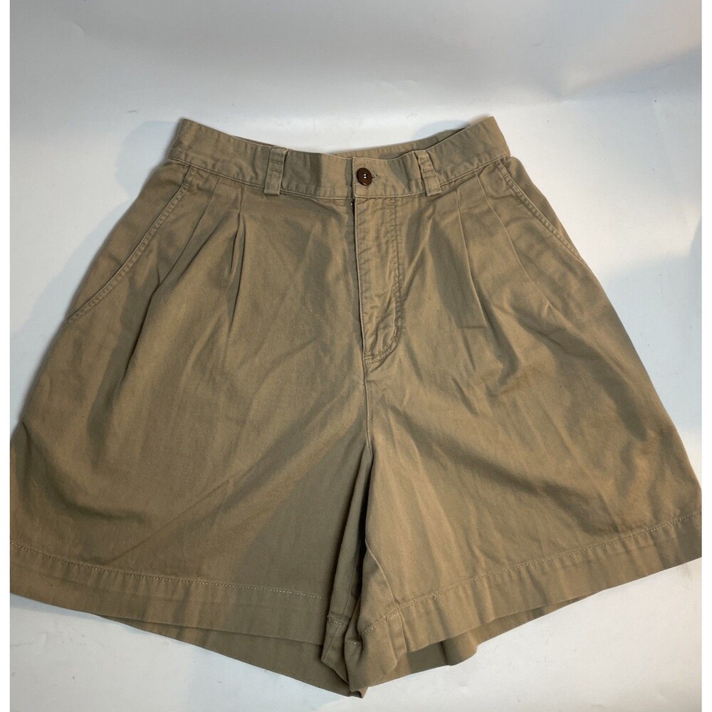 Vtg 90s Patagonia Canvas High Rise 6" Stand Up Hiking Shorts Womens 12 Tan - Picture 2 of 9